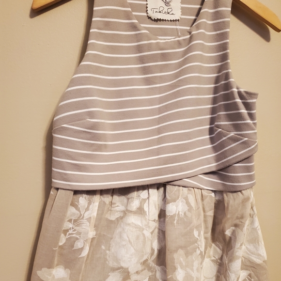 Anthro Tabitha floral and stripe dress - Picture 3 of 3